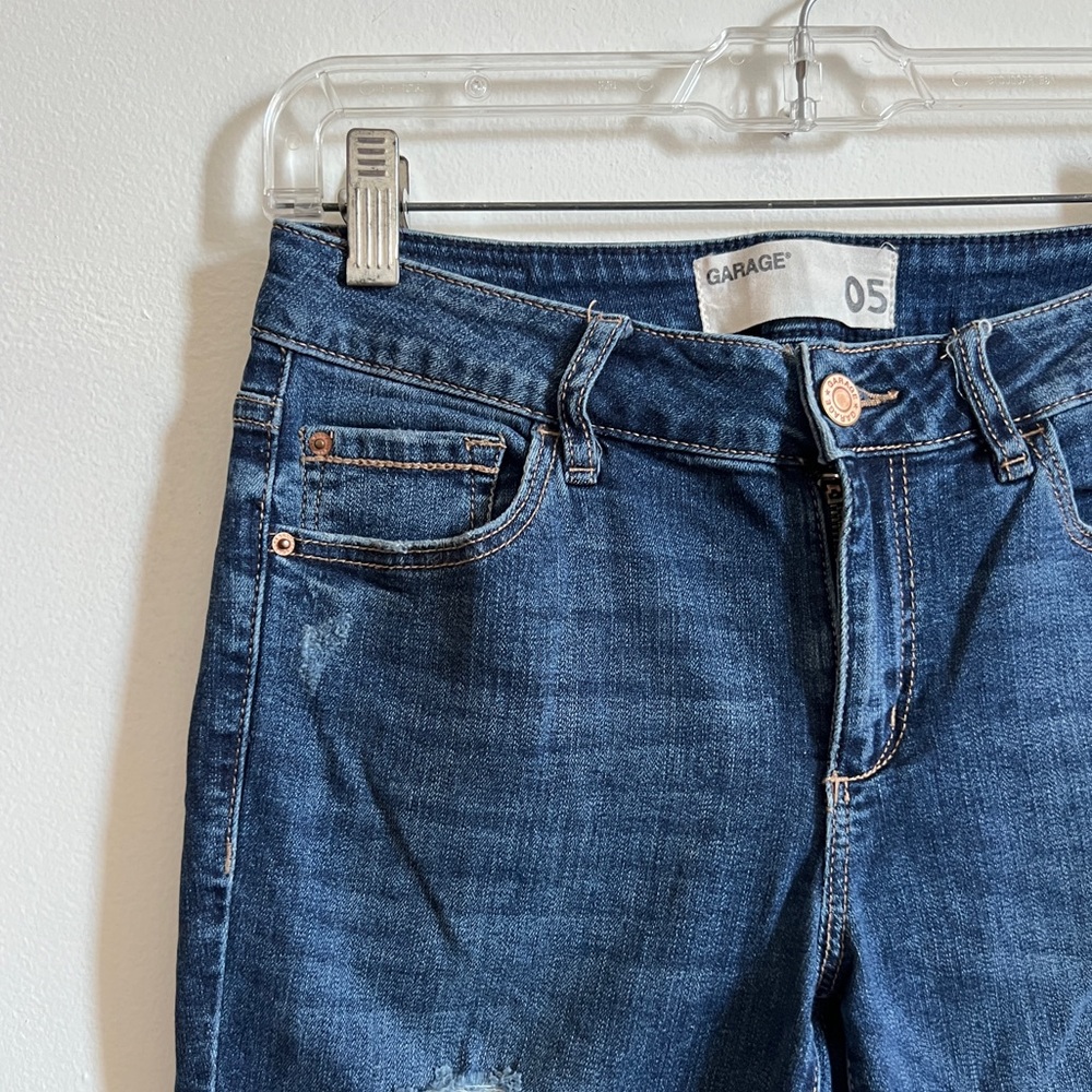 Garage Mid Rise Distressed Jeans - Picture 4 of 5